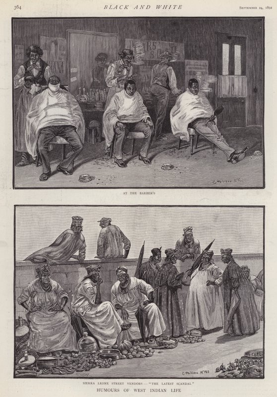 Humores da vida das Índias Ocidentais (litho) de English School