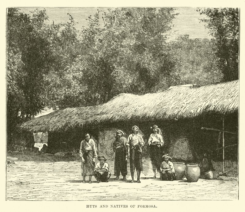 Cabanas e nativos de Formosa de English School