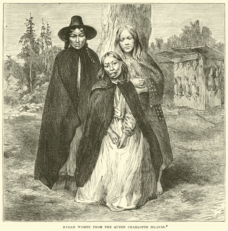 Mulheres de Hydah das Ilhas da Rainha Charlotte de English School
