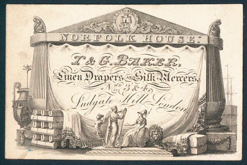 I & G Baker, negociantes de roupas de linho e merchanders de seda de English School