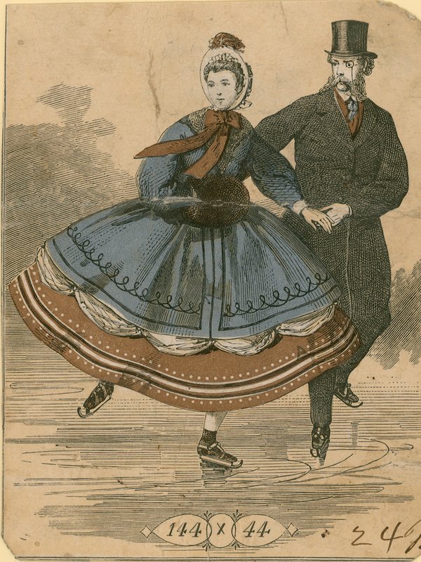 Casal de Patinação no Gelo de English School