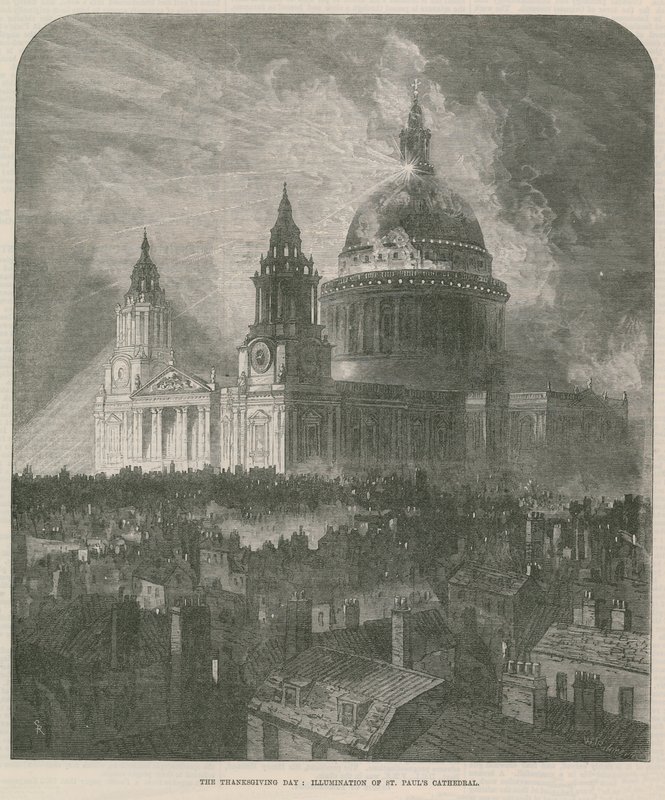 Iluminação, st, pauls, catedral de English School