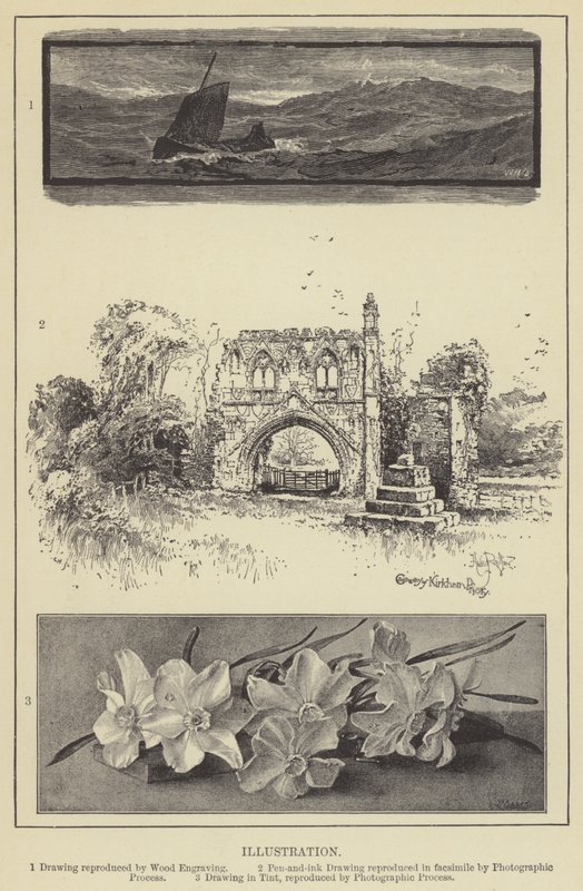 Ilustração (gravura) de English School