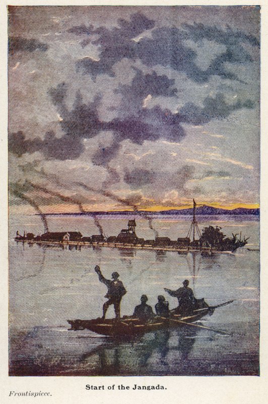 Ilustração para Oitocentas Léguas na Amazônia (lito colorido) de English School
