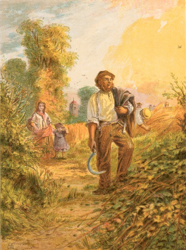 Ilustração para elegia de Gray de English School