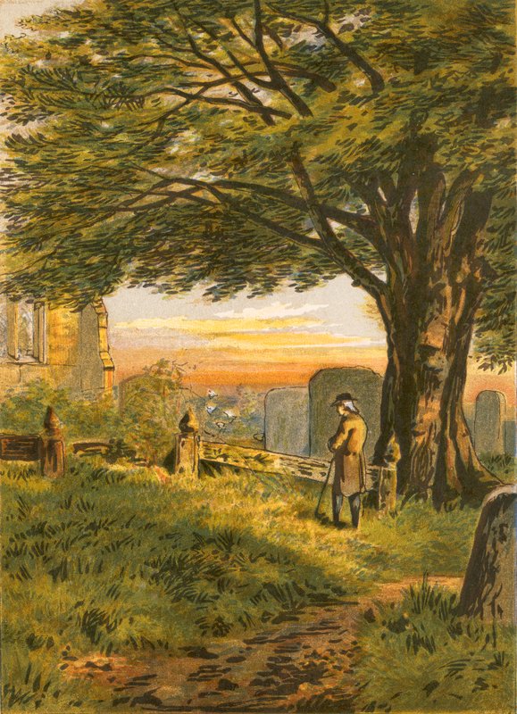 Ilustração para elegia de Gray de English School