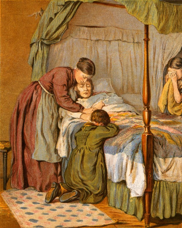 Ilustração para elegia de Gray de English School
