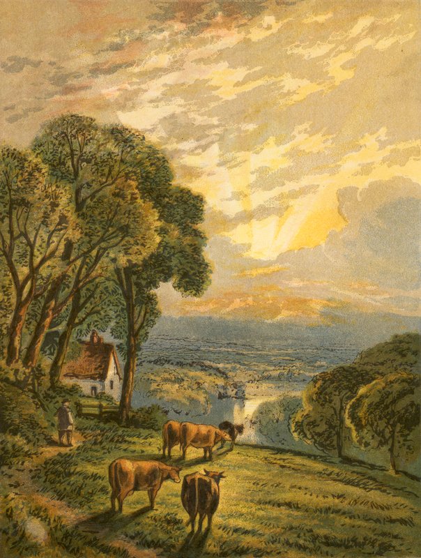 Ilustração para elegia de Gray de English School