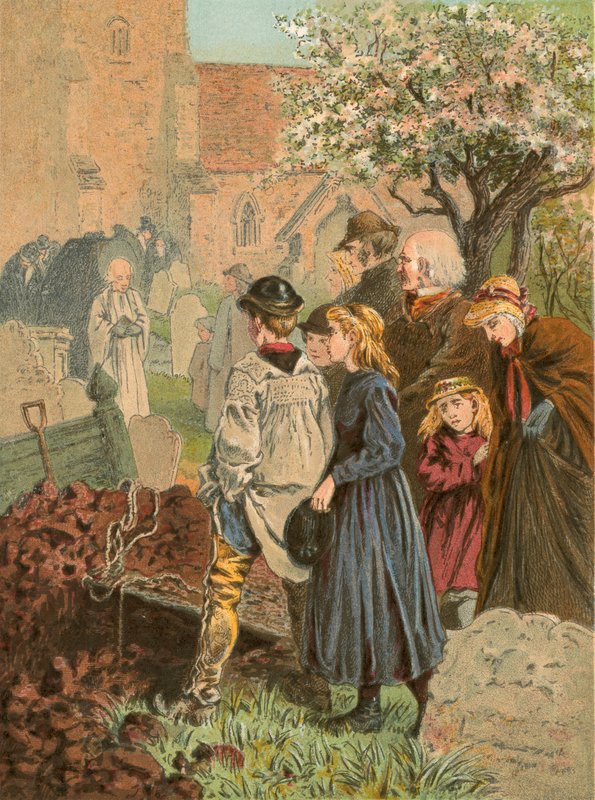 Ilustração para elegia de Gray de English School