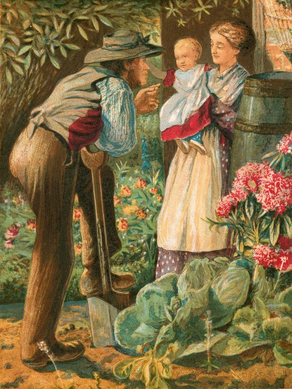 Ilustração para elegia de Gray de English School