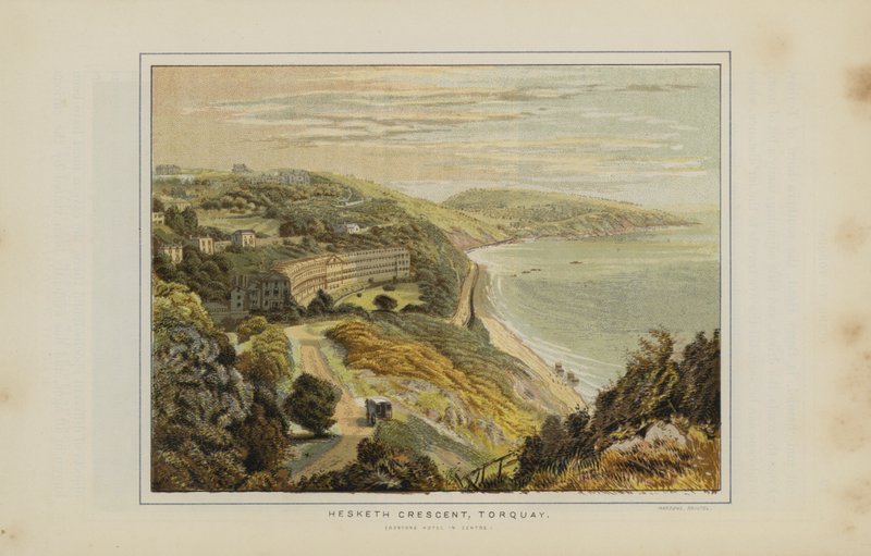 Ilustração para o Guia de Torquay (cromolitografia) de English School