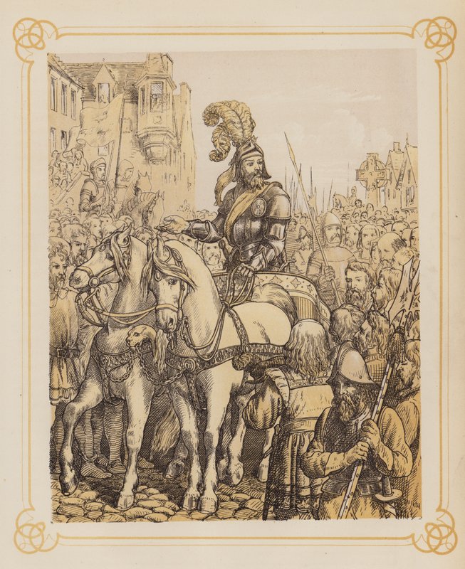 Ilustração para a Guerra Santa de John Bunyan (litografia) de English School