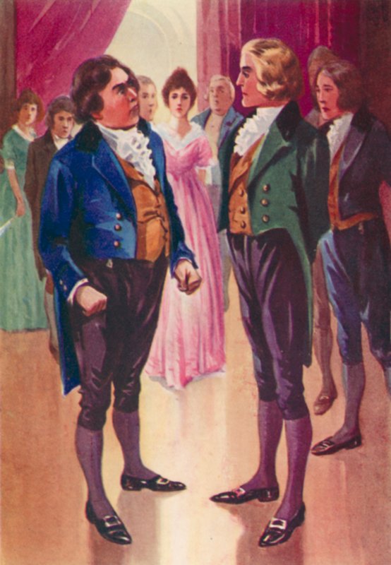 Ilustração para John Halifax Gentleman da Dinah Maria Mulock (cor litho) de English School