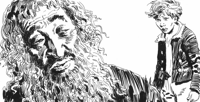 Ilustração para Oliver Twist de Charles Dickens (caneta e tinta) de English School