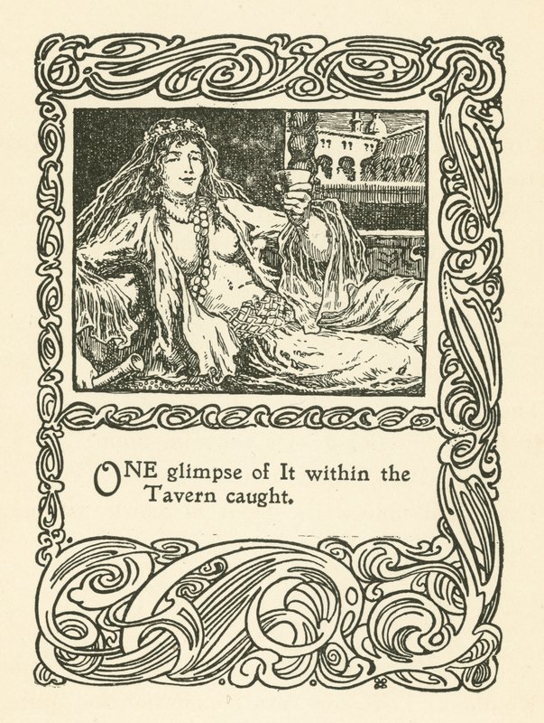 Ilustração para Rubaiyat de Omar Khayyam (litho) de English School