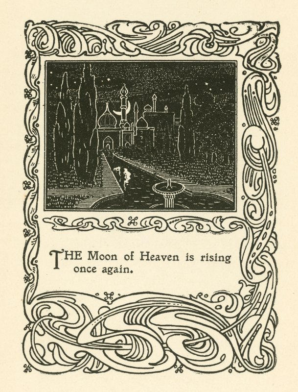 Ilustração para Rubaiyat de Omar Khayyam (litho) de English School