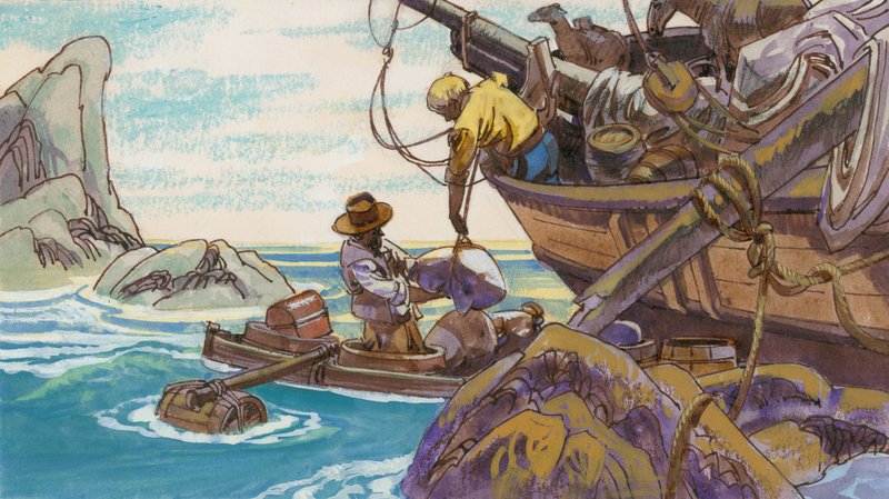 Ilustração para a família suíça Robinson de English School