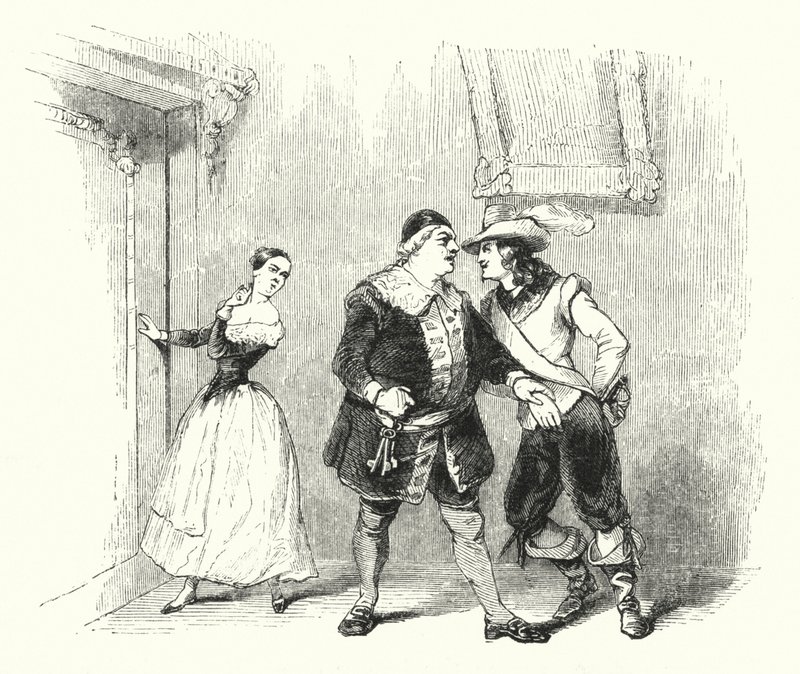 Ilustração para The Barber of Seville de Rossini (gravura) de English School