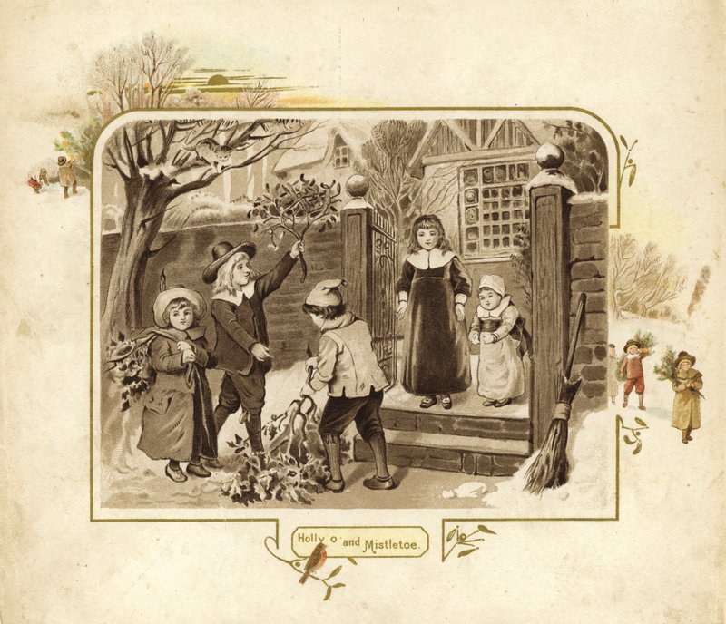 Ilustração para a vinda do pai Natal de English School