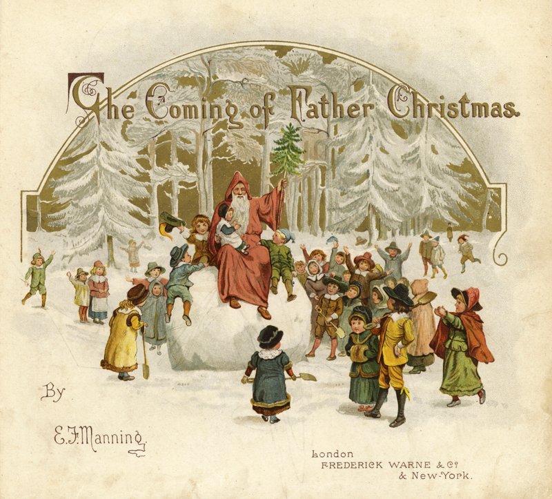 Ilustração para a vinda do pai Natal de English School