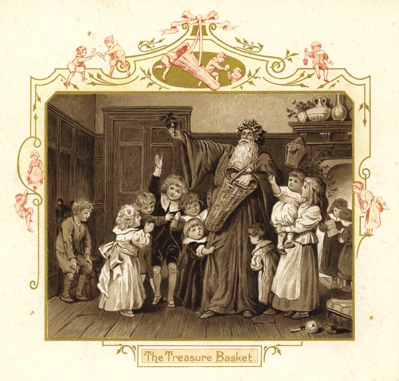 Ilustração para a vinda do pai Natal de English School