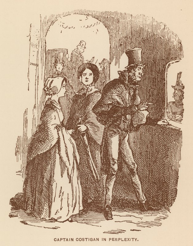 Ilustração para "The History of Pendennis" de Thackeray (litografia) de English School