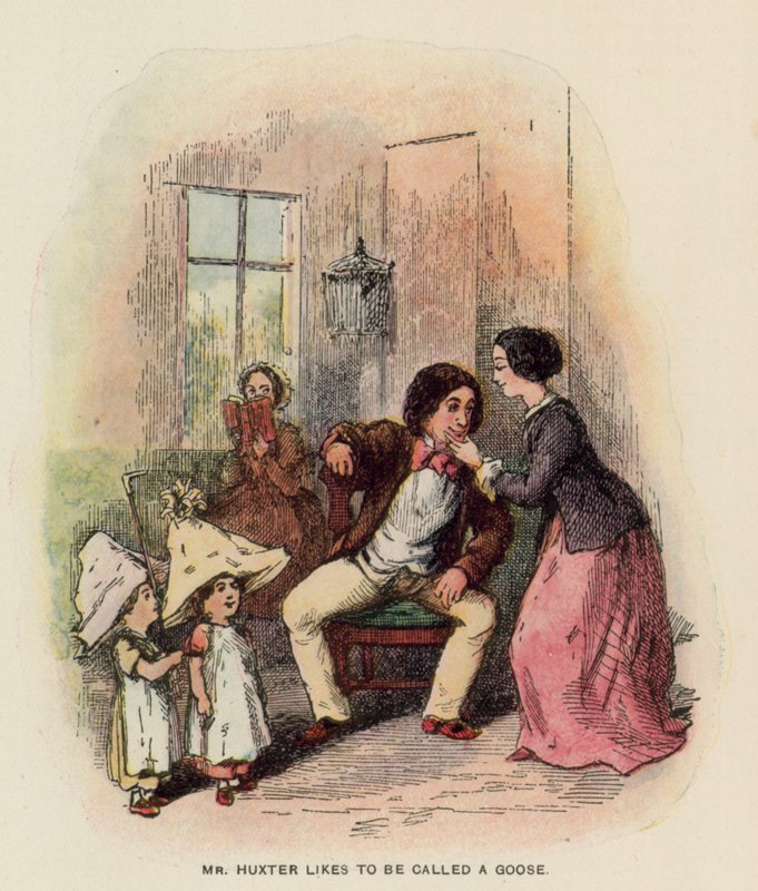 Ilustração para a história de Pendennis por Thackeray de English School