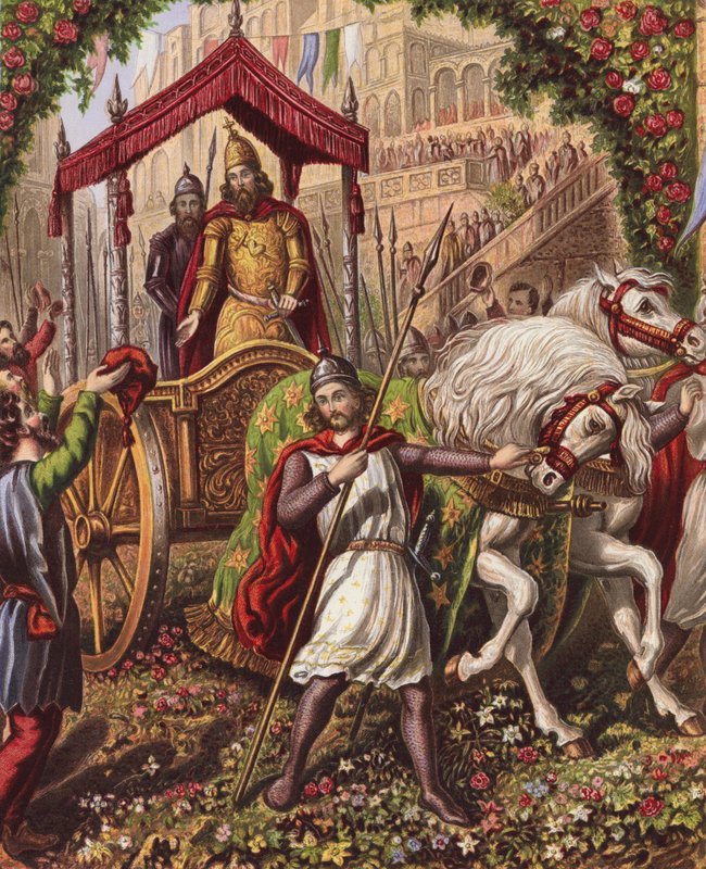 Ilustração para A Guerra Santa de John Bunyan (litografia a cores) de English School