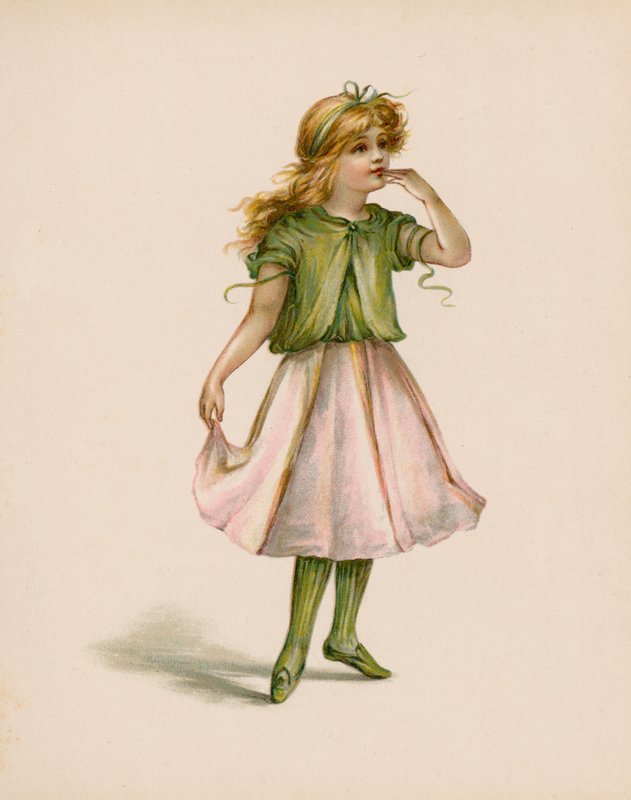 Ilustração para A Linguagem das Flores (chromolitho) de English School
