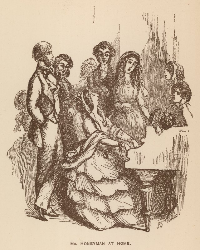 Ilustração para The Newcomes de Thackeray (litografia) de English School