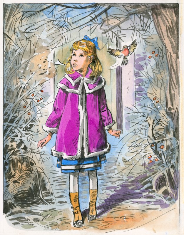 Ilustração para o jardim secreto de English School