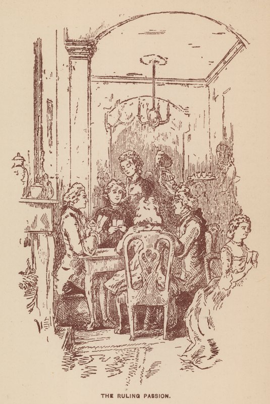 Ilustração para The Virginians by Thackeray (litho) de English School