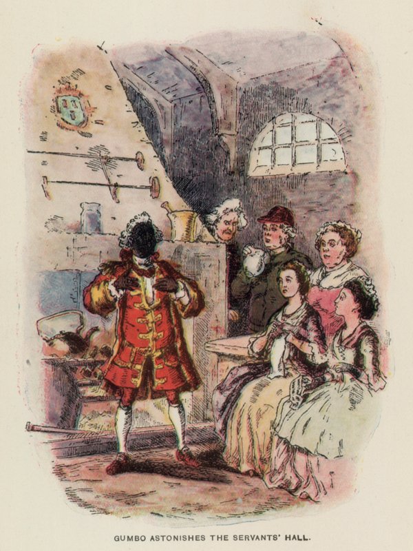 Ilustração para The Virginians de Thackeray (litografia) de English School