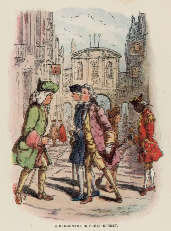 Ilustração para os virginianos por Thackeray de English School
