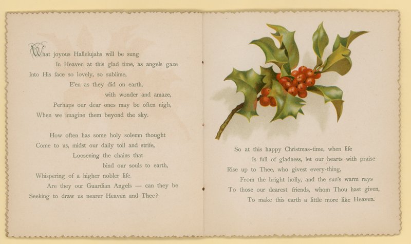 Ilustração para Tidings Of Joy de Dora Ross (litografia a cores) de English School