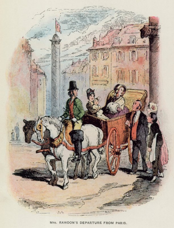Ilustração para a Vanity Fair de Thackeray (litho) de English School