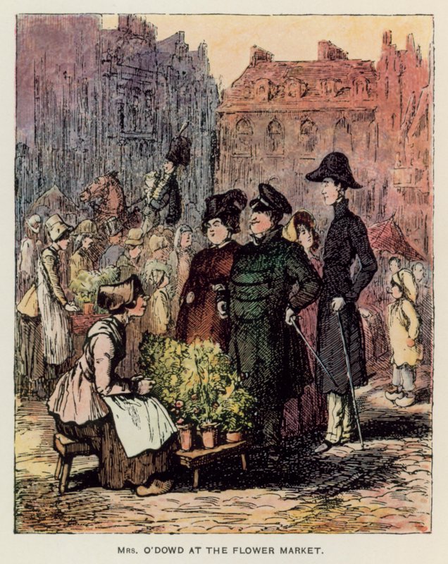 Ilustração para a Vanity Fair de Thackeray (litho) de English School