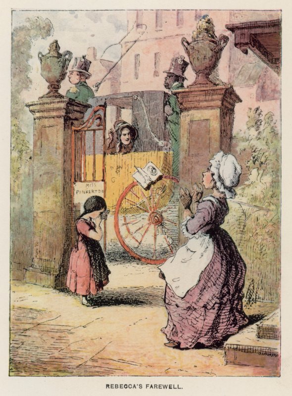 Ilustração para Vanity Fair por Thackeray (lito) de English School