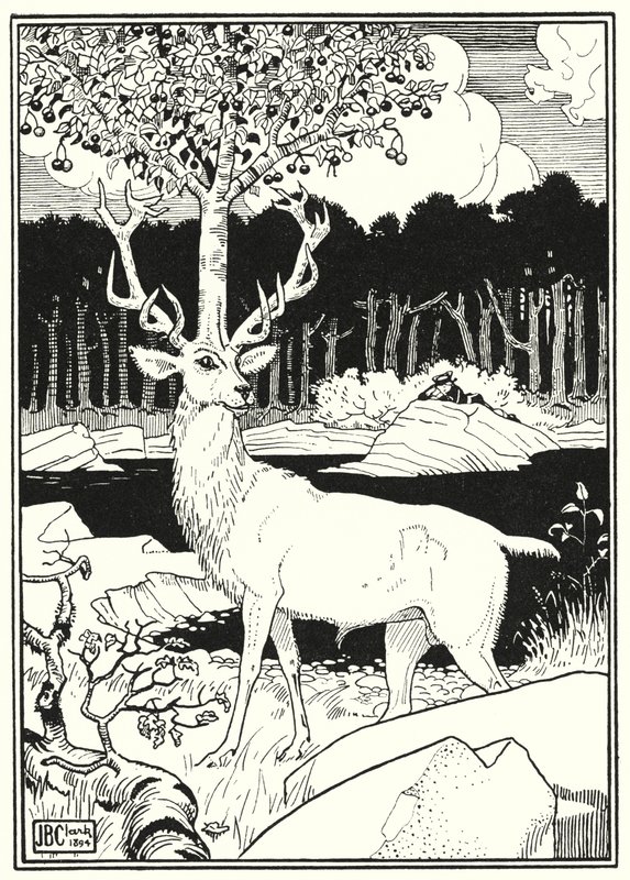 Ilustração para as Aventuras do Barão Munchausen (gravura) de English School