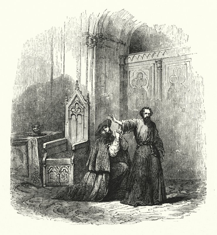 Ilustração para a ópera La Juive de Fromental Halevy (gravura) de English School