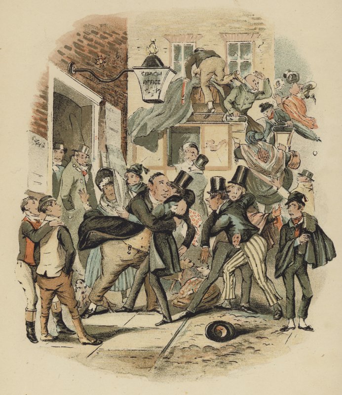 Ilustração de Nicholas Nickleby de English School