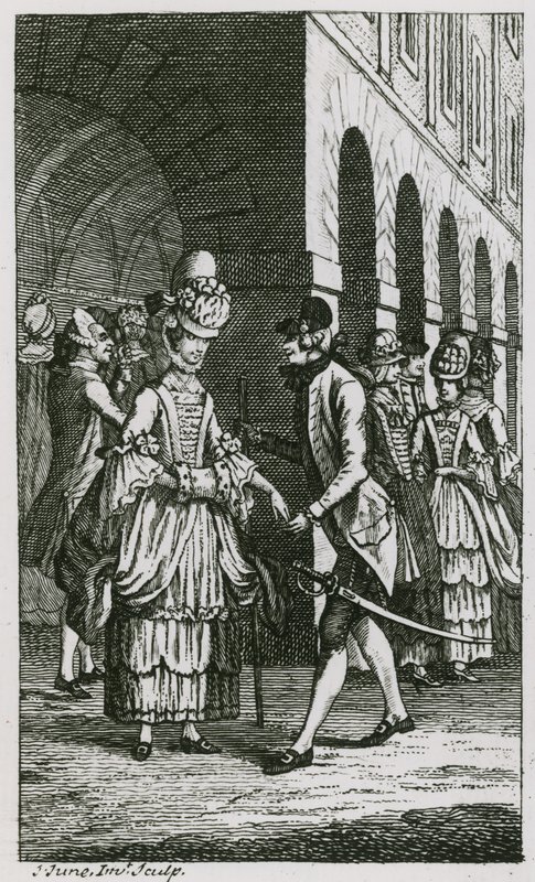 Ilustração em Harriss List, edição de 1773 de English School