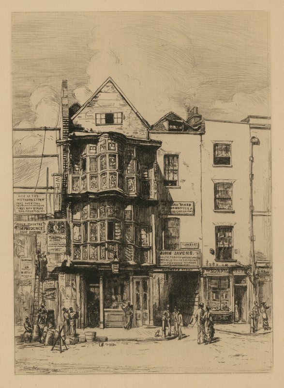 Ilustração do Sir Paul Pindar Stout House de English School