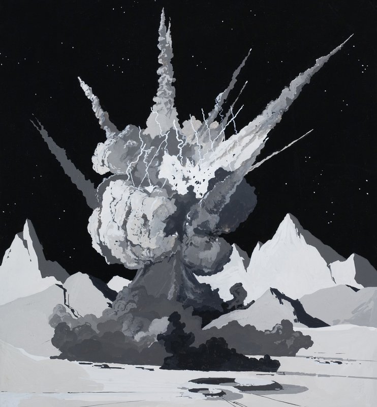 Ilustração para a história de Arthur C Clarke de English School