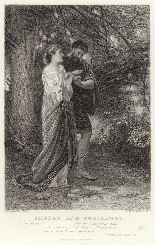 Imogen e Posthumus, Cymbeline, Ato I, Sc 2 de English School