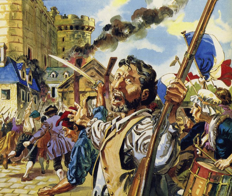 Em Paris, a Revolução Francesa começou com a tomada da Bastilha de English School