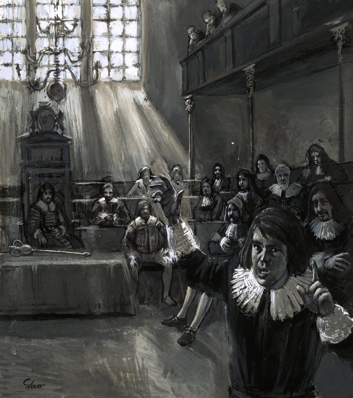 No Parlamento, Oliver Cromwell falou em favor dos &39;pobres coitados&39; com discursos diretos e diretos de English School