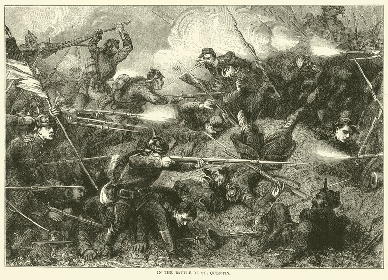Na Batalha de São Quintino, janeiro de 1871 de English School