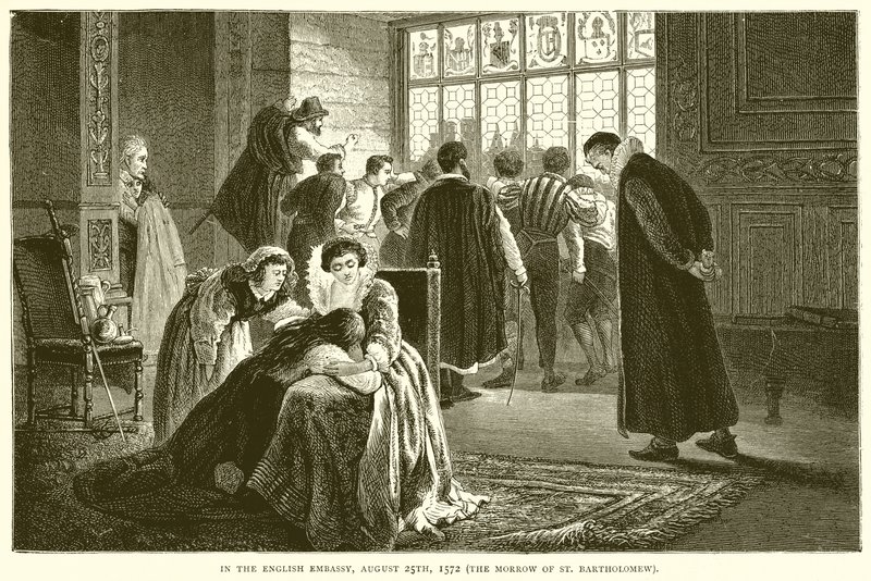Na embaixada inglesa, 25 de agosto de 1572 (o dia de São Bartolomeu) de English School