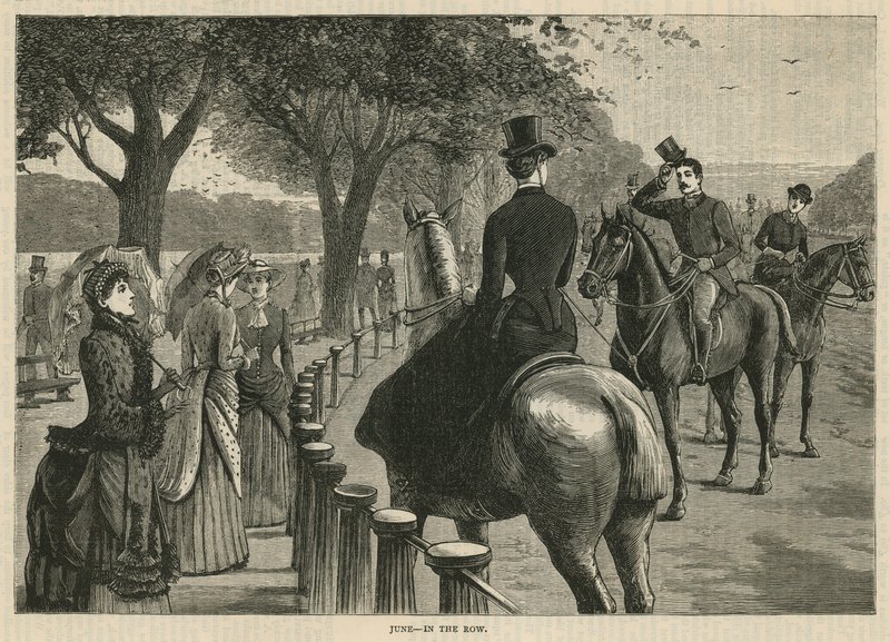 Na fila; Fila podre, Hyde Park, Londres de English School